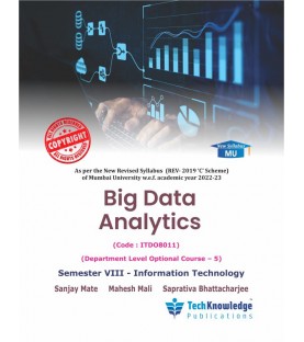 Big Data Analytics Final year Sem 8 IT Engg Techknowledge Publication